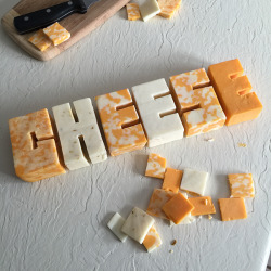 danielleosaurus-rex:  betype:    Cheese Typography by  David