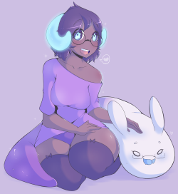 queenchikkbug:art trade with loliswitch!!! 8) April is such a cutie~