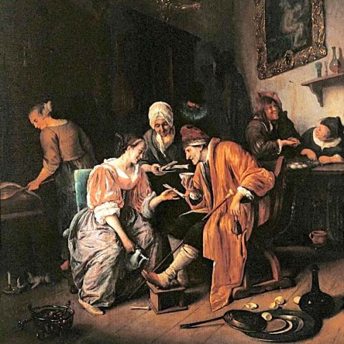 Sick old Man, 1660, Jan Steen