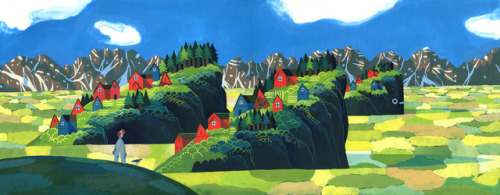 Illustrations from my first children book “Comme Un Géant”. Written by Marc Daniau, and published by