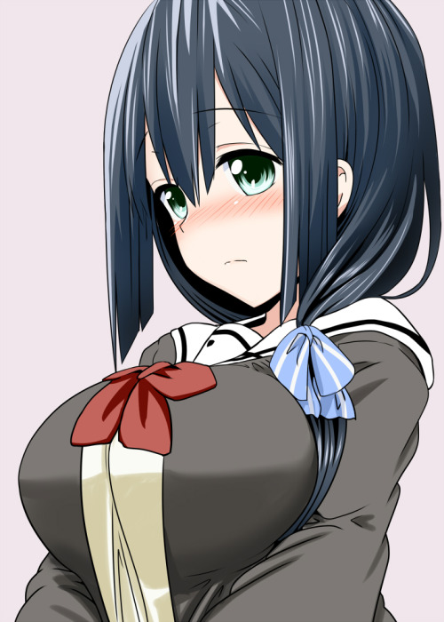 結城友奈は勇者である、東郷美森、take (shokumu-taiman)、一人、乳、女一人、学校制服、巨乳 | Sankaku Channel
