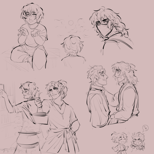 some more sketches of arkius since I don’t ever *just* doodle its been,, a while TvT 