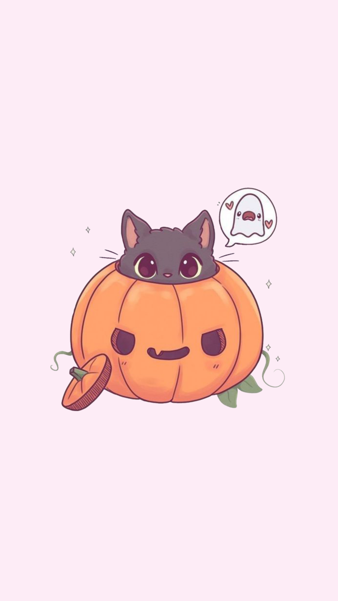 cupcakesandrainbowsxoxo:  Cute Halloween lockscreens requested by anon 👻 🎃Art