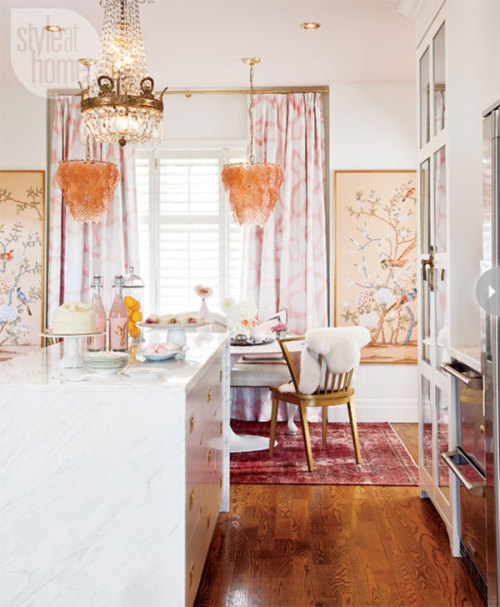 {Fell instantly in love with the brass and carerra, the perfect mixes of prints, textures and patter