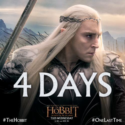 In 4 days… witness the defining chapter. #TheHobbit#OneLastTime