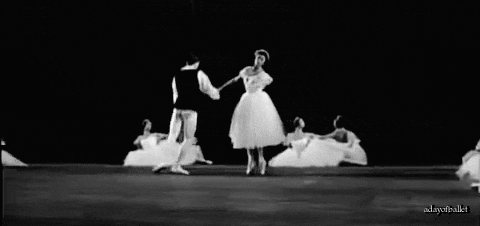adayofballet:Margot Fonteyn and Rudolf Nureyev in Les Sylphides in 1963