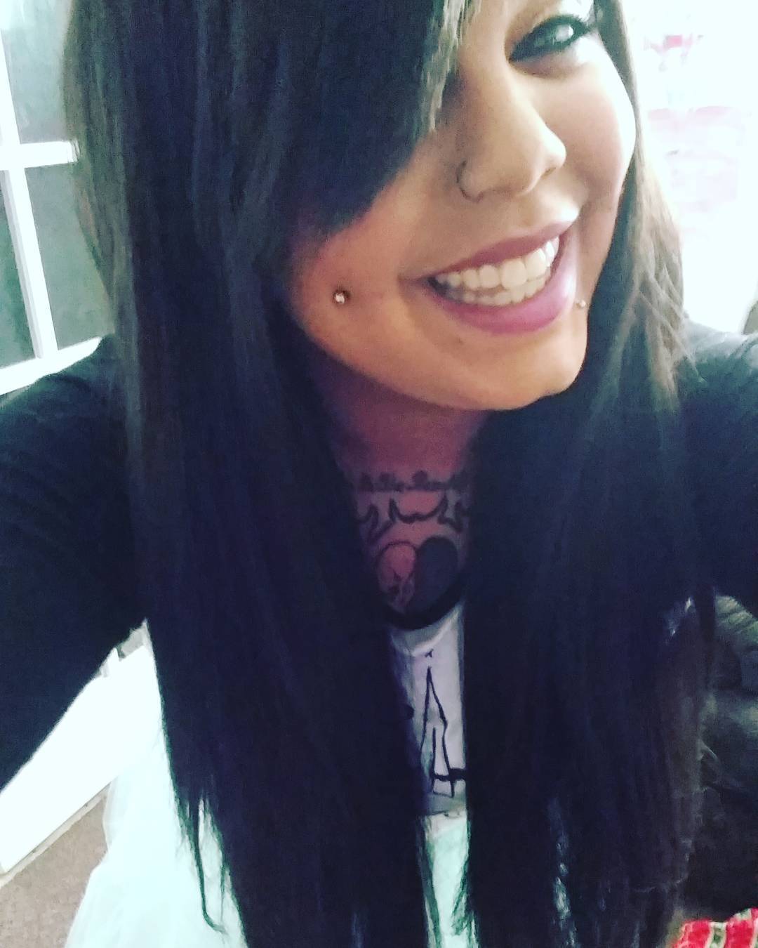 I smile sometimes (: #smiley #smiles #happy #happyeaster #girlwithpiercings #girlwithtattoos