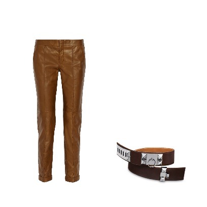 fr0fection:  five-head:  Steal his look: Fred the Fish Gucci Leather straight-leg pant-$2,300 Hermes