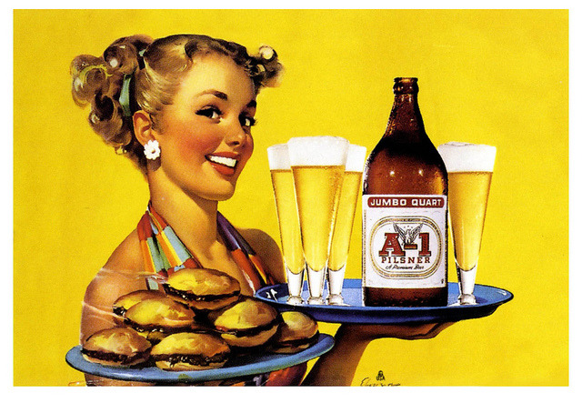 vintascope:  A-1 Pilsner Jumbo Quart by paul.malon on Flickr. 