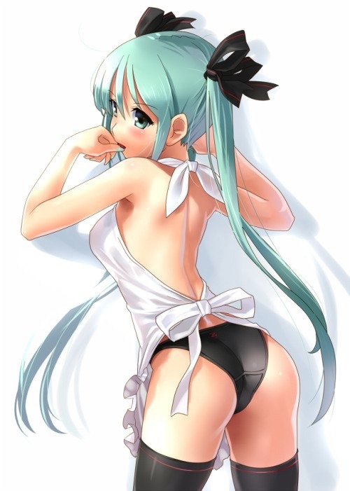 oppai-okami:  Start with a Miku panty shot.  End with a Miku panty shot.