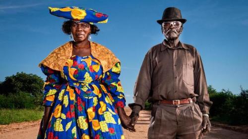 The Herero of NamibiaThis style of dress was introduced during the German/Herero conflict in the ear