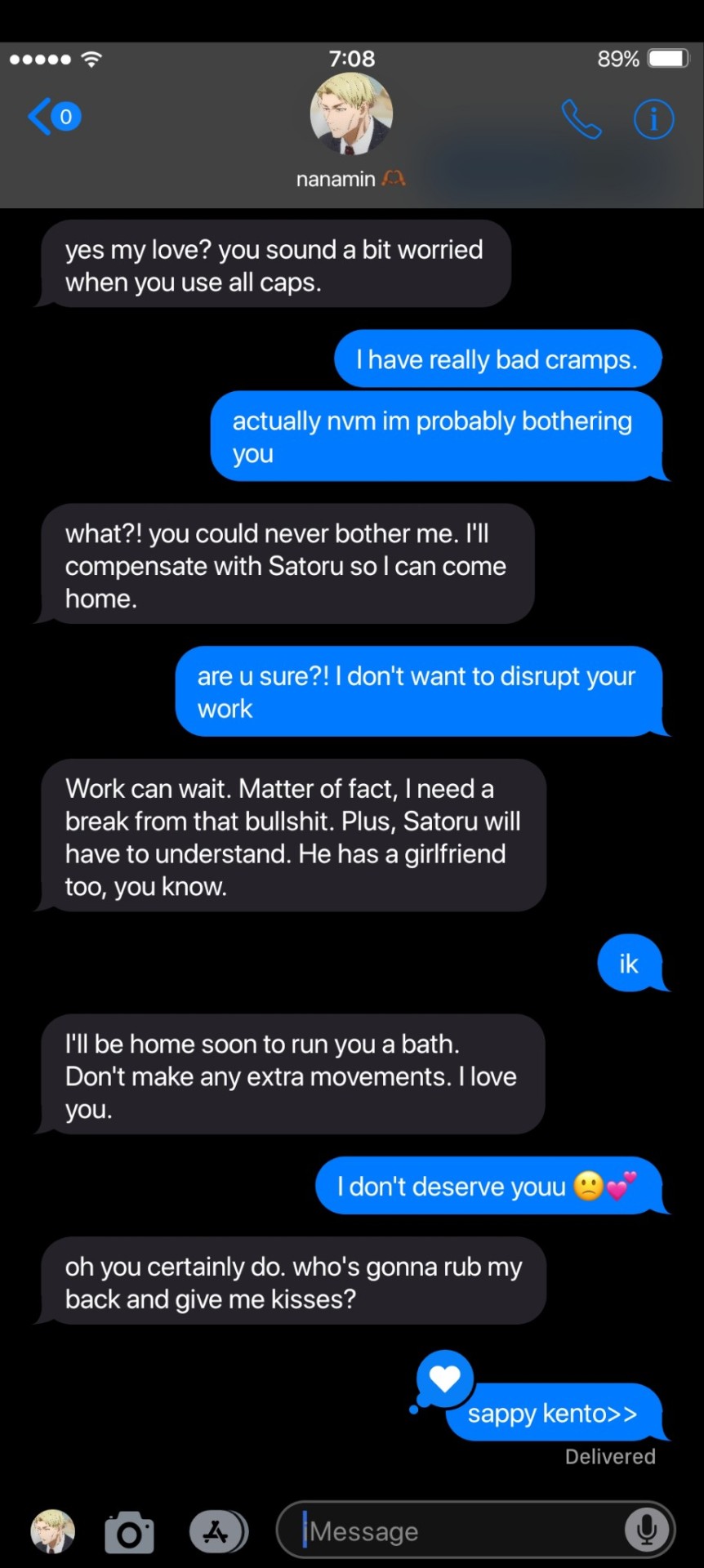 Random Texts With Kento Nanami!