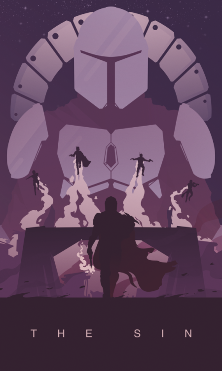 legionofpotatoes: The Mandalorian chapter posters. Finally completed! &lt;3Prints | Smartphone W