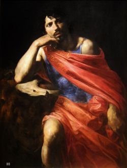 Hadrian6:  Samson. C.1630. Valentin De Boulogne. French. 1591-1632. Oil On Canvas.