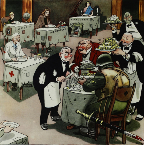 historylover1230:“This restaurant serves only one person.” A bunch of bankers serve money to personi