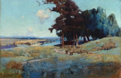 blastedheath:  Sydney Long (Australian, 1871-1955), Midday, 1896. Oil on canvas, 102.2 x 153 cm. Art Gallery of South Wales, Sydney.