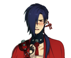 mizukigayme:  Koujaku hardly any blushing