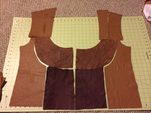 azimedes: All right, the leather has been cut for the vest.  I’m really pleased by the di