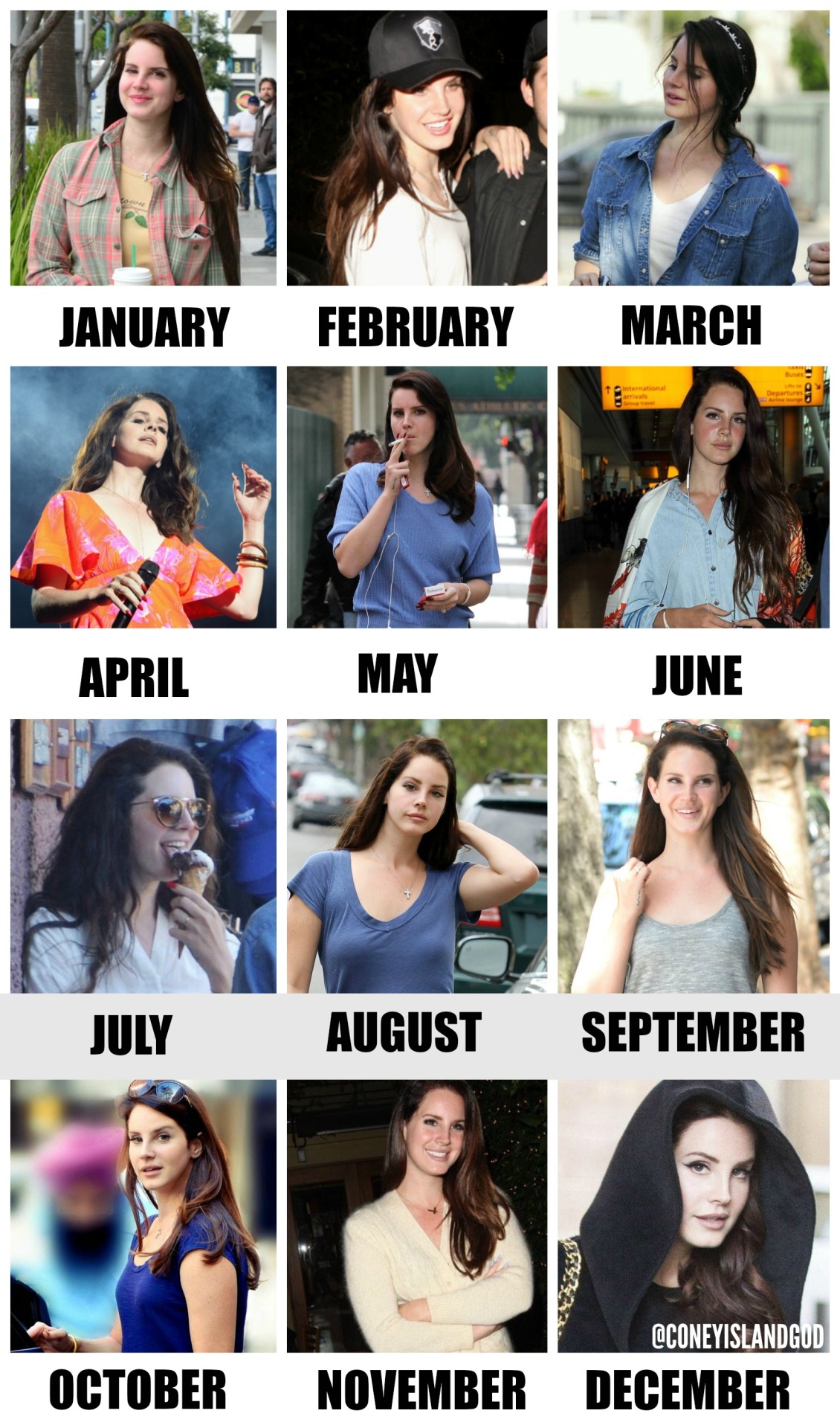 motel-flower:The Lana Del Rey Calendar - 2014 Edition