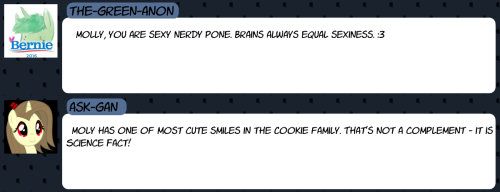askthecookies:Molybdenum: … teee heeeeeh, heh heh h-heh…D’aww hehe~ :3 Cutiepatoot~
