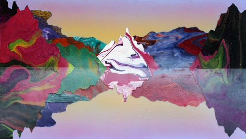 Kate Shaw (Australian, b. Sydney, Australia) - Promethium, 2014   Paintings: Acrylics, Resin on Boar