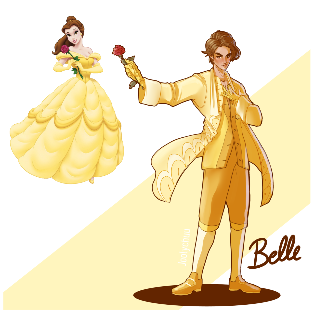 Genderbent beauty and the beast