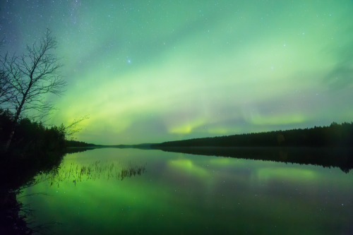 tiinatormanenphotography: Silent night.  Southern Lapland, Finland.  Autumn 2014.  by