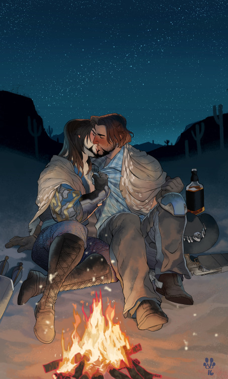 bamfbugboy:Without hesitation, Hanzo grabs Jesse by the front of his blue and white gingham shirt, a