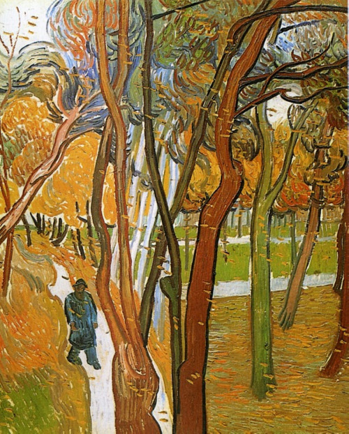 poboh:The Walk, Falling Leaves, Vincent Van Gogh. (1853 - 1890)