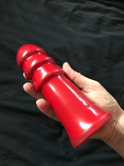 beneathmywife:  Goddess introduced her latest toy to me.  American Bombshell - Warhead.  First she lubed my up and then I got the ride of my life.