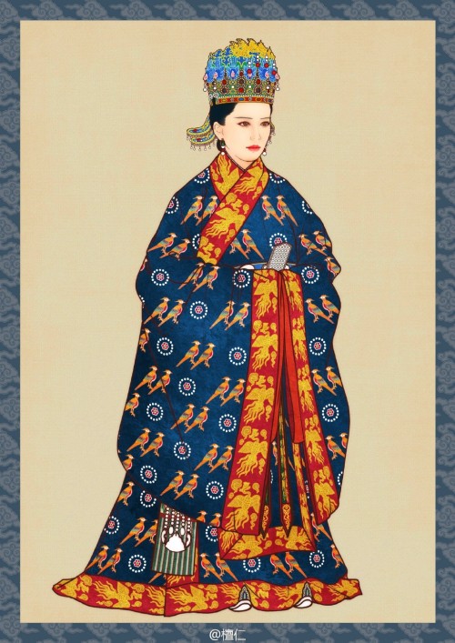 changan-moon: changan-moon: Formal chinese hanfu for empress in Ming dynasty by 檀仁. Historically acc