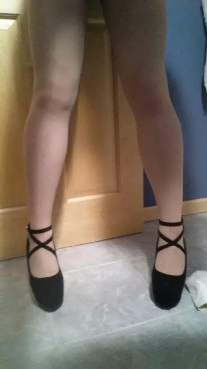 Porn Pics New shoes!  Trying them on with different