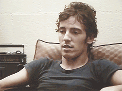 brucespringsteenfuckyeah:Bruce being as cute as he can be in an interview by Bob Harris in 1978.