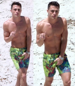 boyzoo:  Colton Haynes at La Jolla Beach in