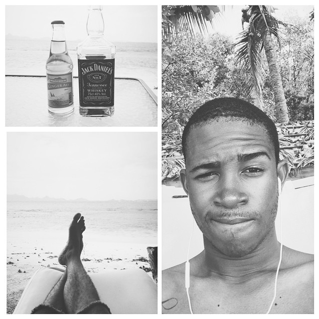 Ending my evening #birthday #jackDaniel #beach #relaxing  (at Petit Saint Vincent