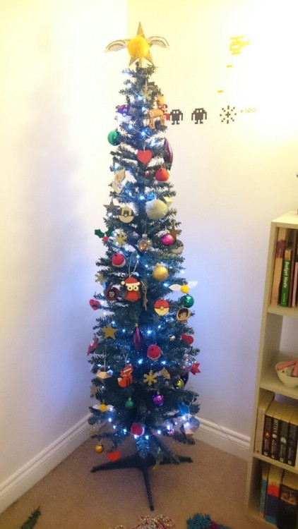 My Christmas tree is just like me. Slightly nerdy, very cute and massively unstable.