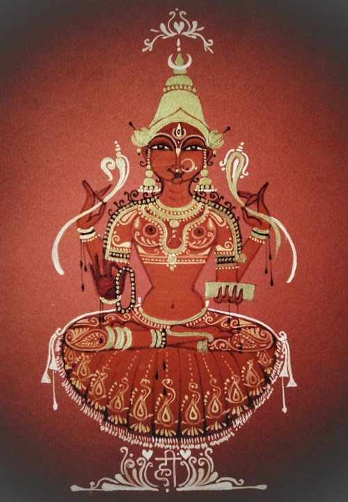 Sarada Devi, paiting by Sri Pada Nupuram