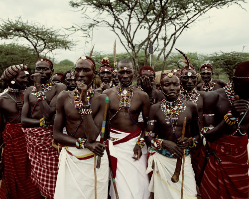 Members of the Samburu tribe by Jimmy Nelson