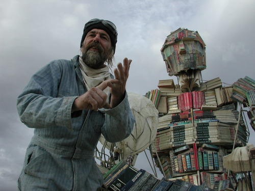 upcyclingtextbooks: Miles from any classroom, in the middle of Northern Nevada’s Black Rock Desert, 