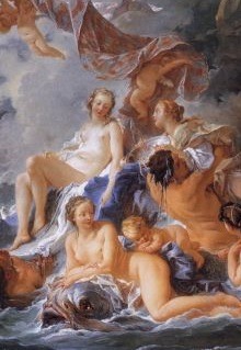 artessenziale:The Birth Of Venus in art (details) by François Boucher (1740), Henri Pierre Picou (18