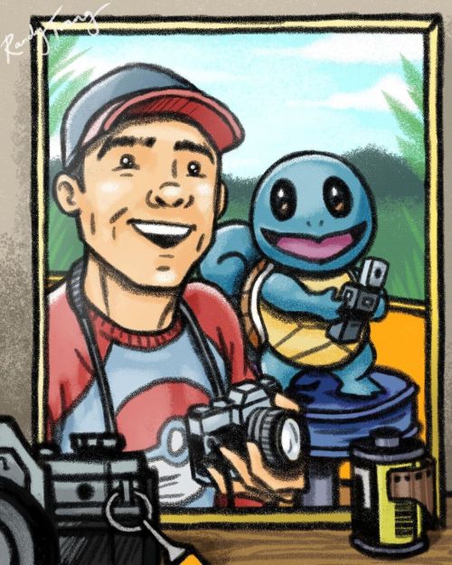 Me and my assistant #pokemon #pokemonsnap #squirtle #art #illustration #videogames https://www.insta