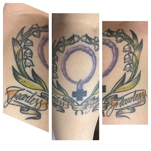 micdotcom:  Feminist tattoos FTW. There are 7 more of these and they’re just as badass.