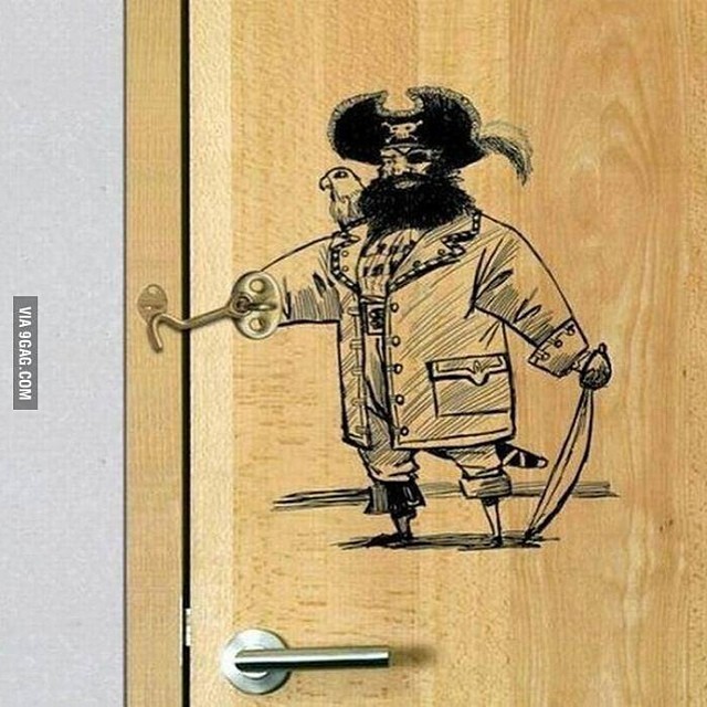 9gag:  Yargh locked in!