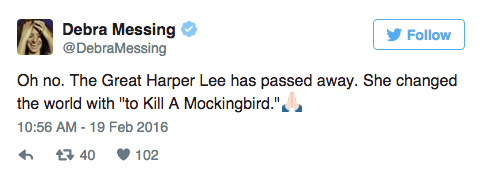 Celebrities React To Harper Lee’s Death