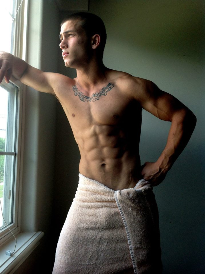 guystease:  Michael A Hoffman - hot up and coming male fitness model. Towel Extravaganza