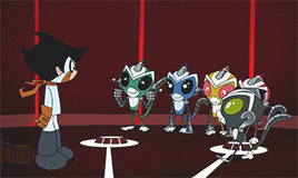 sweetcircuits:one gifset from every episode⇾s1e6 the secret of the sixth monkey
