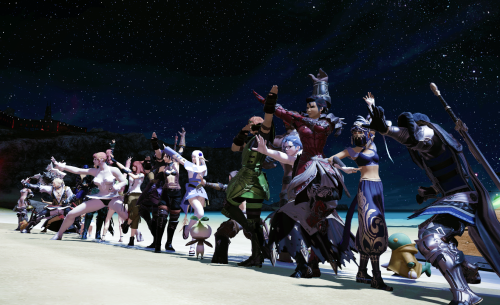 kukurubean:Moonfire Faire with @theseventhdawn, @zenathered, @sequoiaofeorzea, @notarchonzachlol, @d