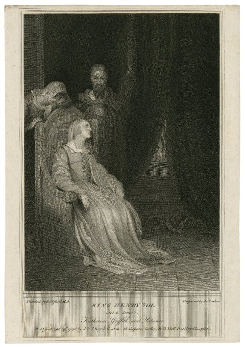 King Henry VIII. Act 4, Scene 2. Katherine, Griffith and Patience. Engraved by James Parker, from a 