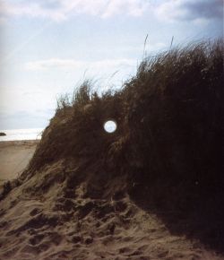 sentimental-obsessions:  Nancy Holt, Views Through a Sand Dune, Narragansett Beach, Rhode Island, 1972  