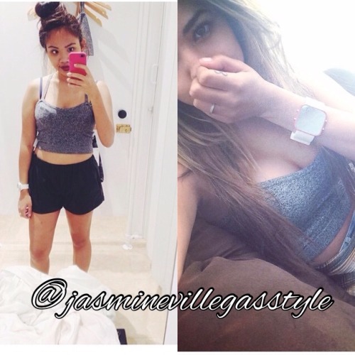 jasminevillegasstyle:  I’ve took notice that me and Jas has the same knit bralette from American Apparel! It was ุ but now on sale for ฬ get yours at http://store.americanapparel.net/knit-bralette-top_rsakwbt